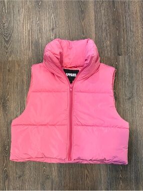 Apparis Hot Pink Quilted Puffer Vest